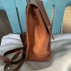 Coach Vintage Day Pack 9791 Brown Leather Backpack Turn Lock Coach Vintage Day Pack 9791 Brown Leather Backpack Turn Lock  main image 4